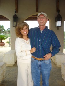 At our wedding rehearsal, 2009:  Rosemary and Allan Hook.