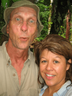 What did I expect?  The man took me to the jungle for our honeymoon:  Allan and Rosemary Hook, 2009.